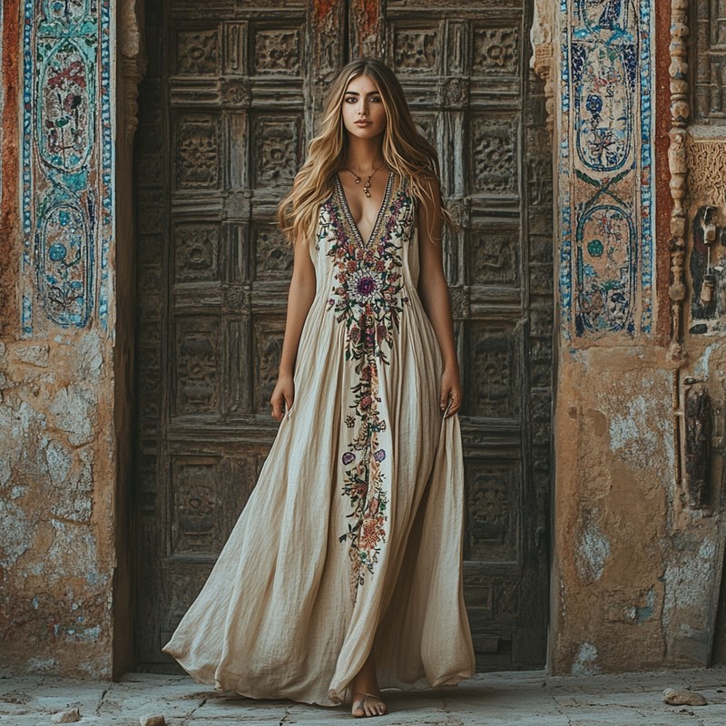 Vestito dal design curato