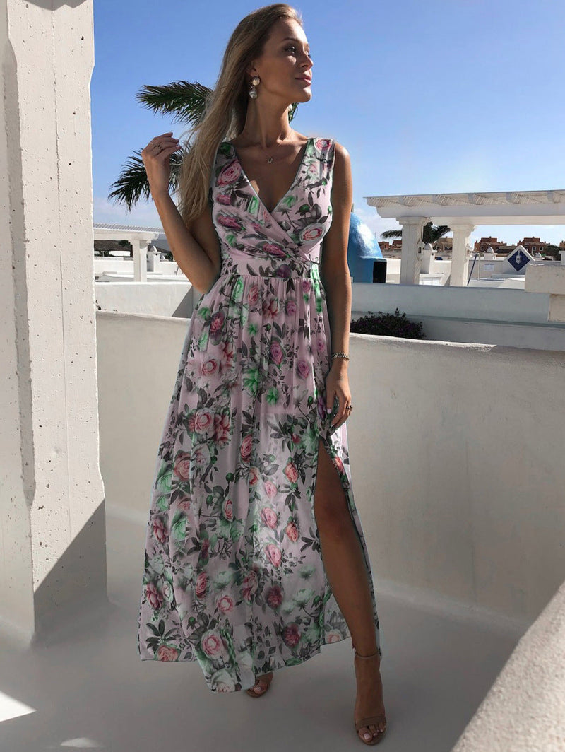 ER | Abito estivo Armie in chiffon stampato
