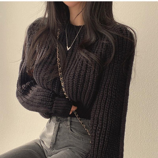 Esther® | Trendy crew neck sweater, perfect for winter