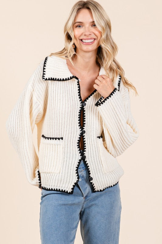 Cardigan ispirato al vintage