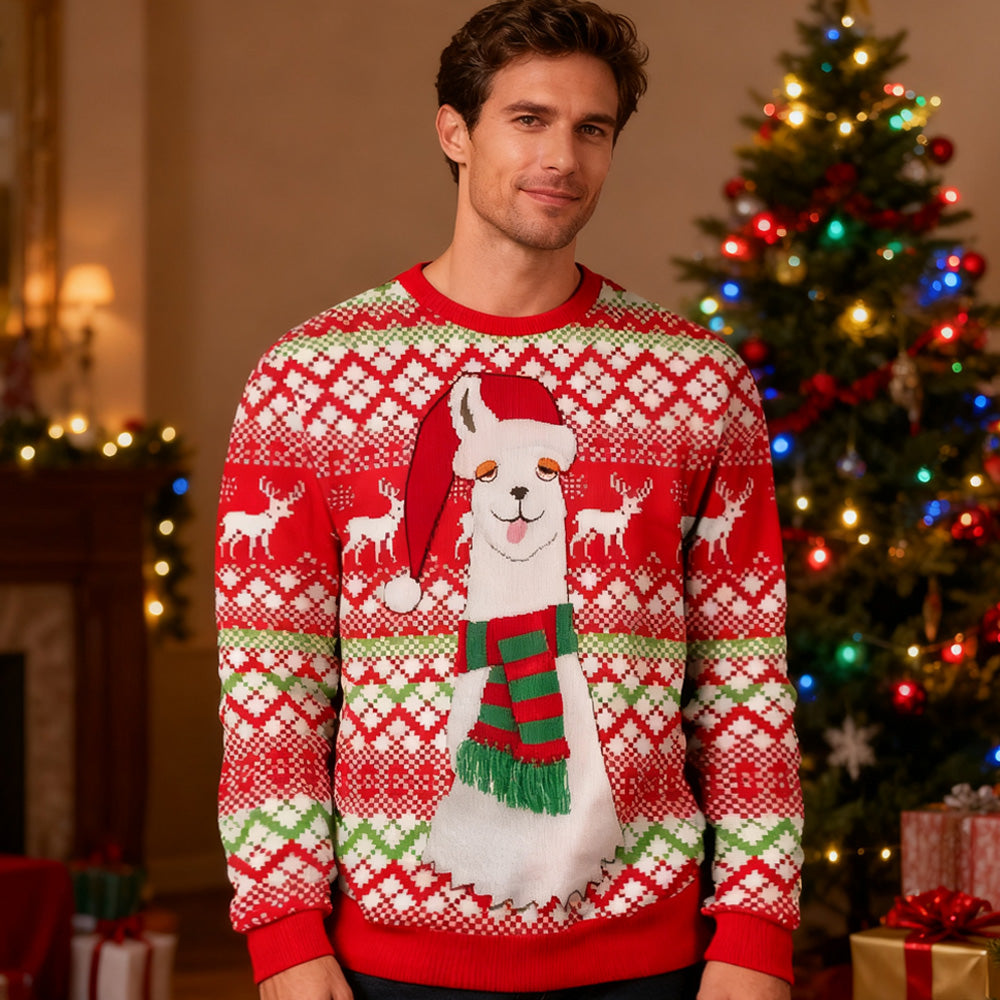 Funny Animal Unisex Ugly Christmas Crewneck Sweater artswardrobe