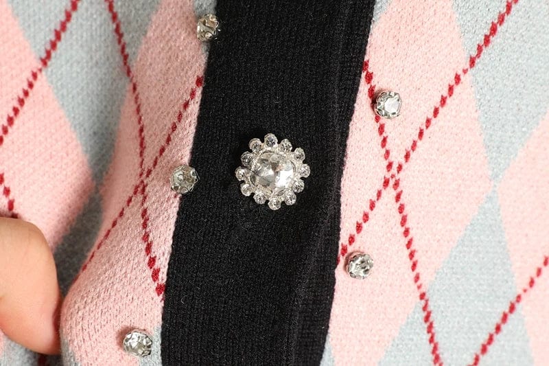 LP | MW Vintage Maglia a quadri diamantati