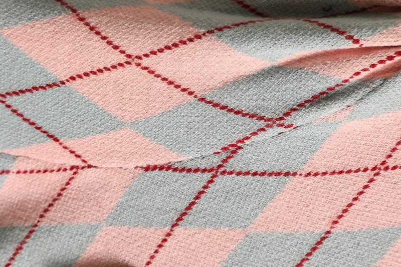 LP | MW Vintage Maglia a quadri diamantati