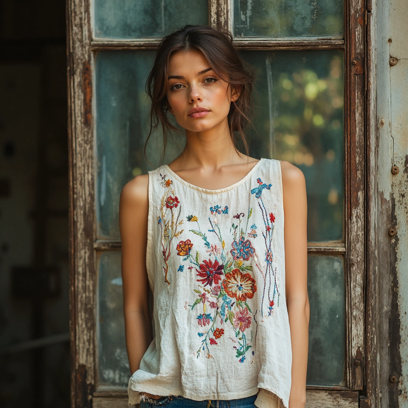 Top ispirato al vintage