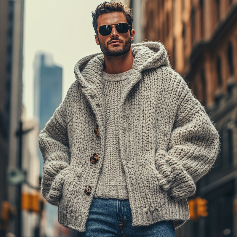 Cardigan dal design curato