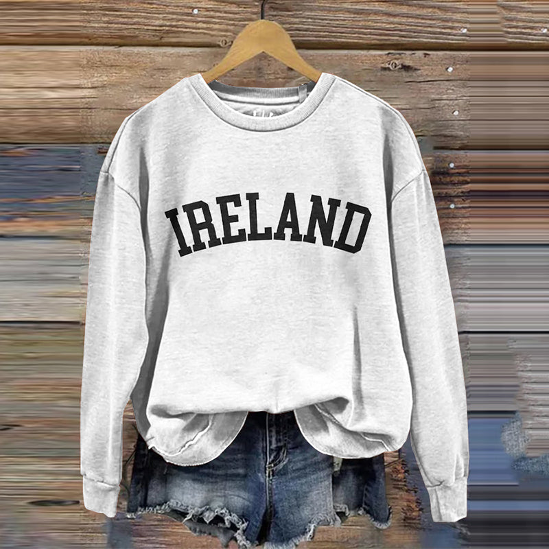 Comstylish Ireland Art Pattern Vintage Cozy Sweatshirt