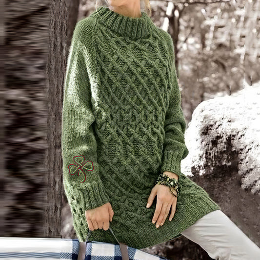 Women's Shamrock Embroidered Alain Sweater Dress elevenforest