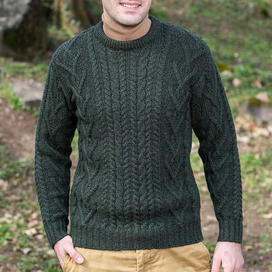Men'S Knitted Patterned Pullover Sweater elevenforest