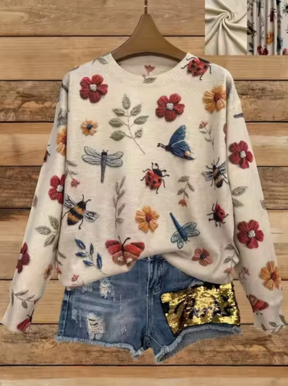Maglione dal design curato