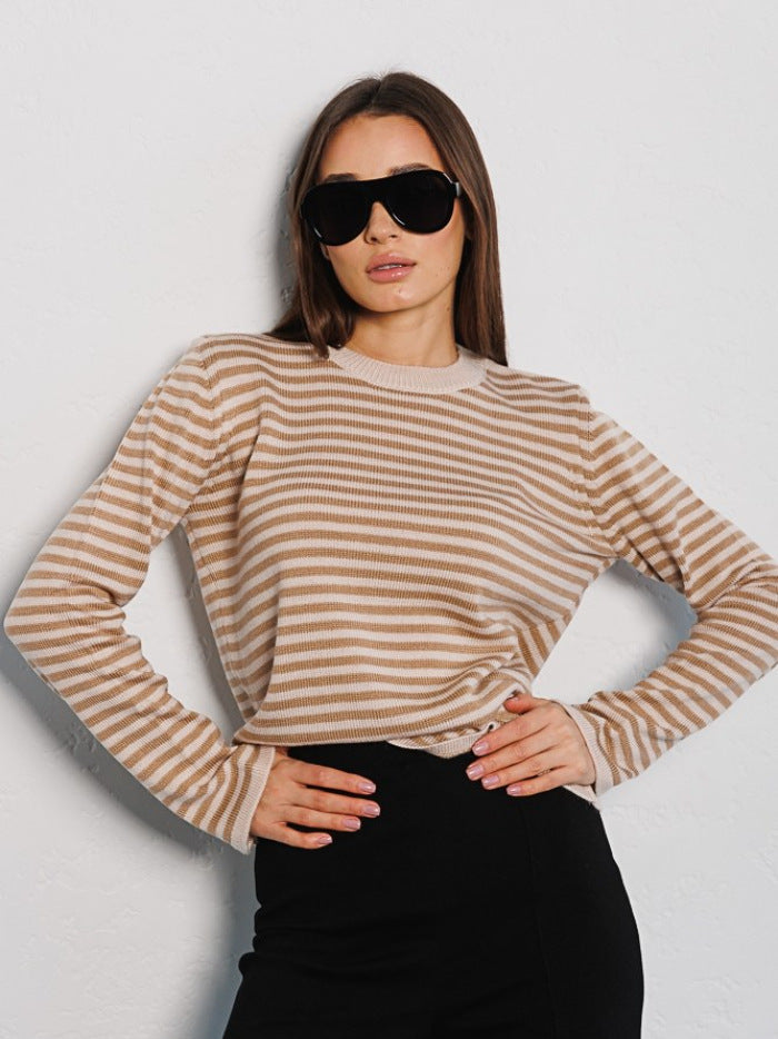 Odalis® | Striped long sleeve sweater