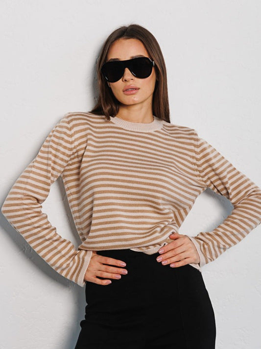 Odalis® | Striped long sleeve sweater