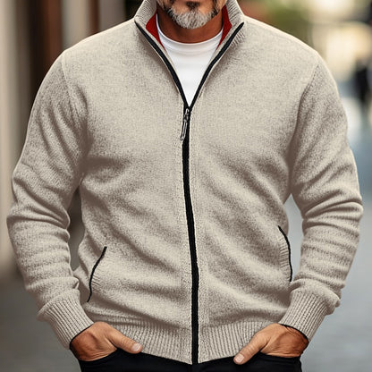 Men's Vintage Knitted Pattern Cardigan Sweater elevenforest