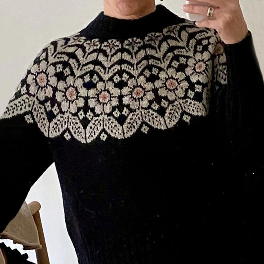 Vintage Floral Fel Island Jacquard Comfy Sweater elevenforest