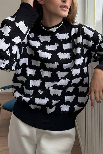 Maglione dal design curato