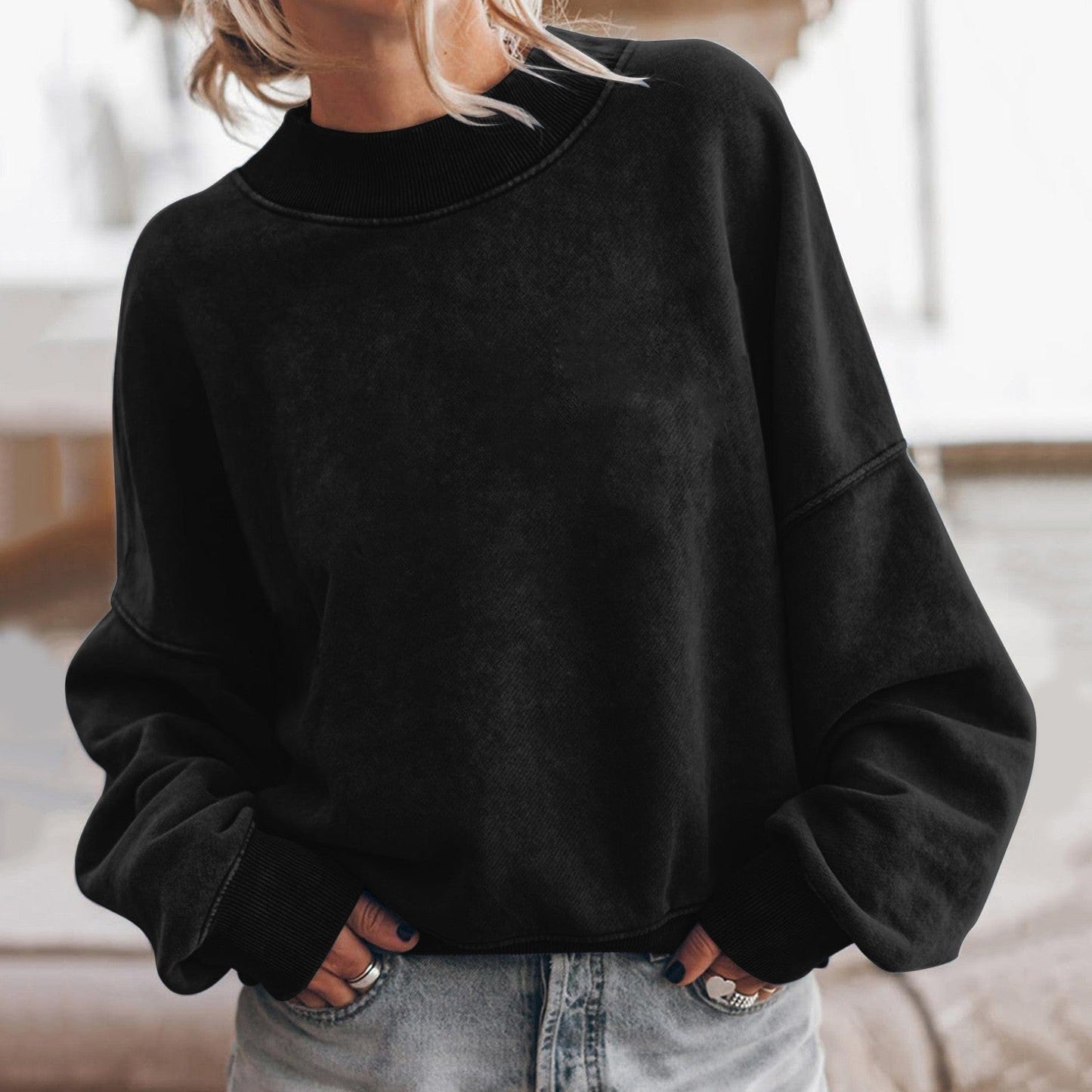 LP | Maglia a maniche lunghe monocolore