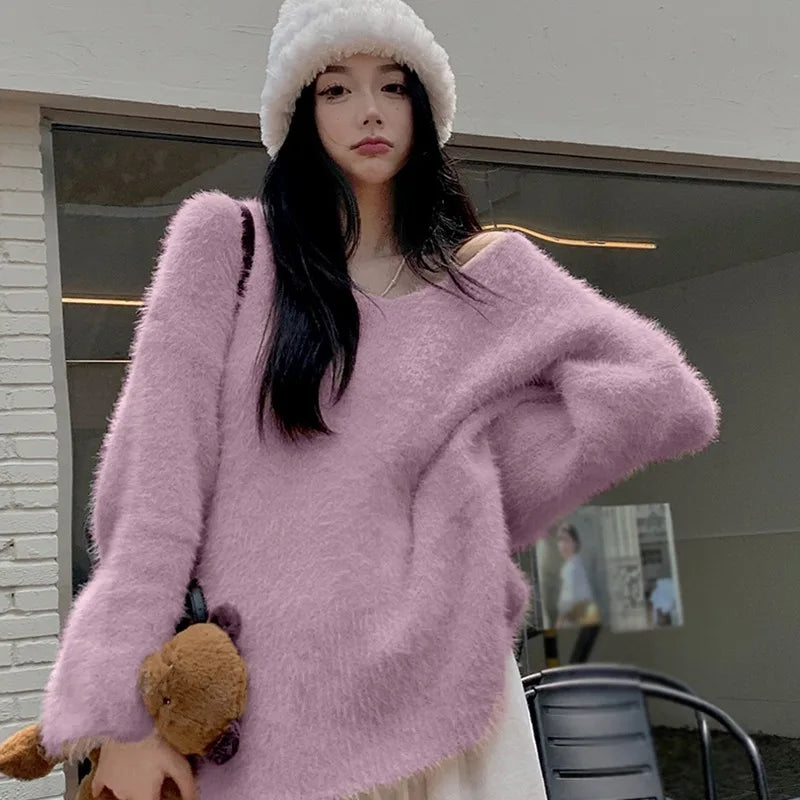 Nina® | Loose V-neck sweater