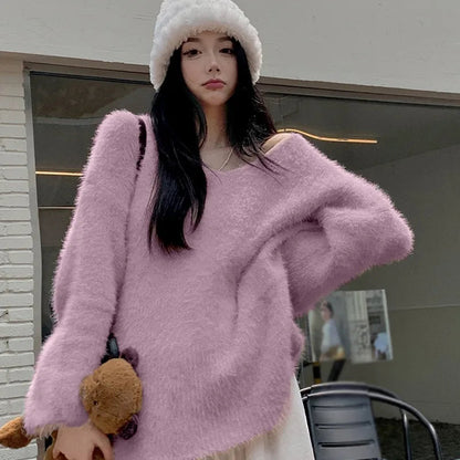 Nina® | Loose V-neck sweater