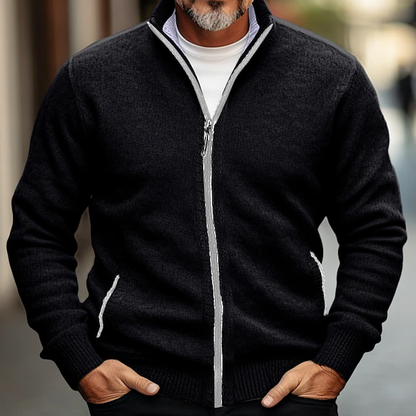 Men's Vintage Knitted Pattern Cardigan Sweater elevenforest