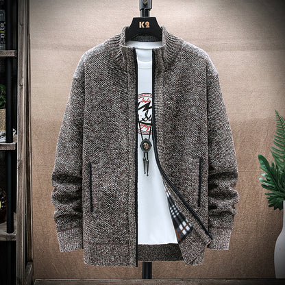 Men's Vintage Knitted Pattern Cardigan Sweater elevenforest