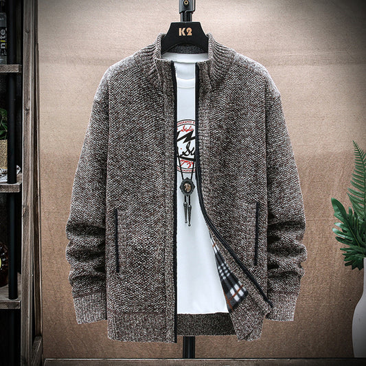 Men's Vintage Knitted Pattern Cardigan Sweater elevenforest