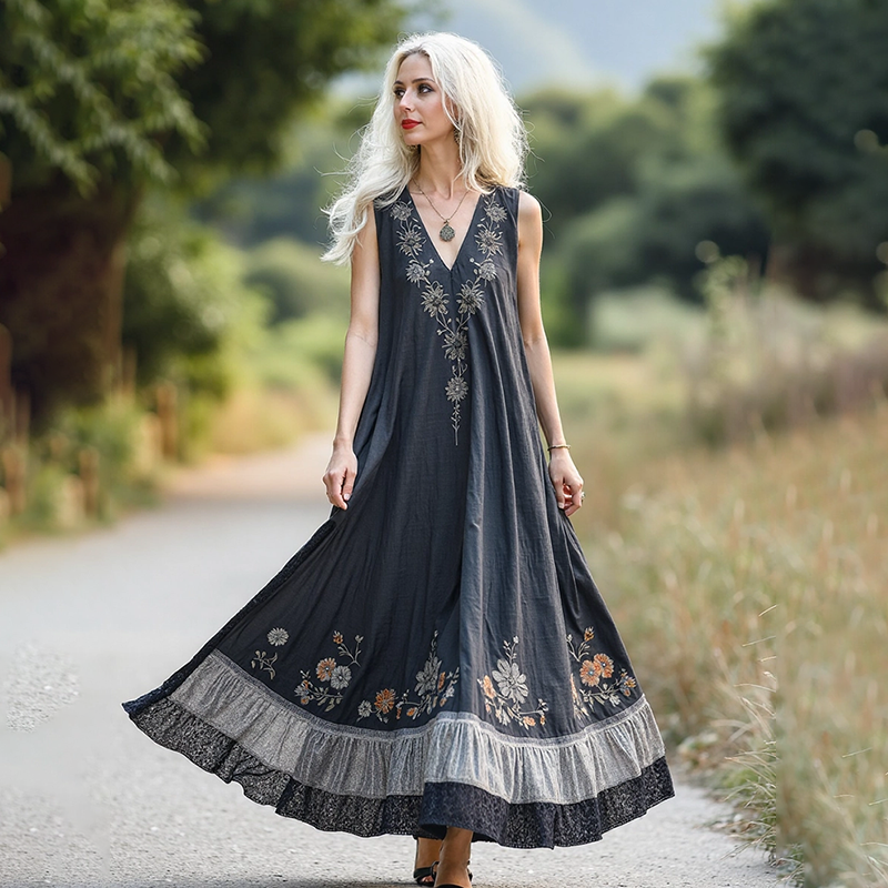 Vestito dal design curato