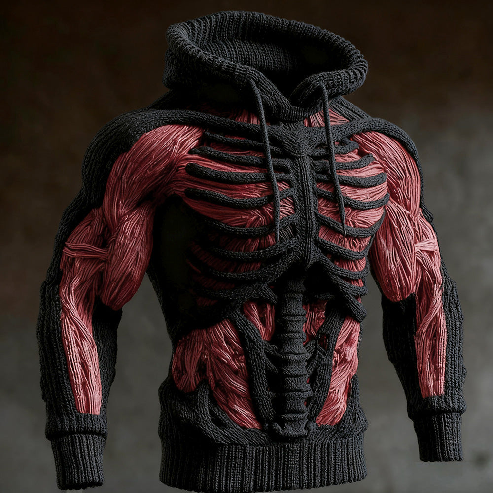 Halloween Anatomy Art Hooded Sweater artswardrobe