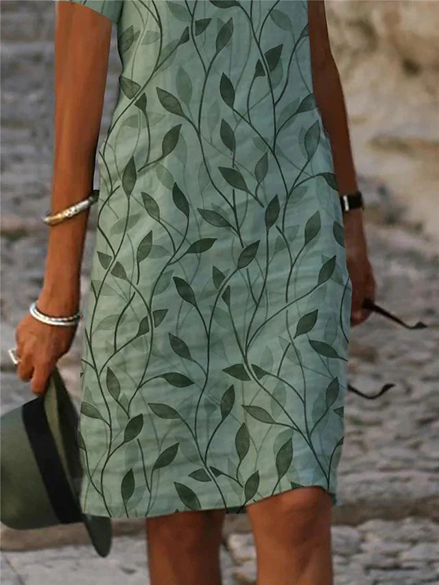 ER | Abito midi stampato