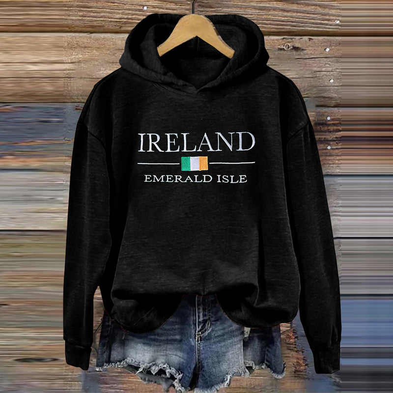 Comstylish Vintage Ireland Art Patterns Casual Hoodie