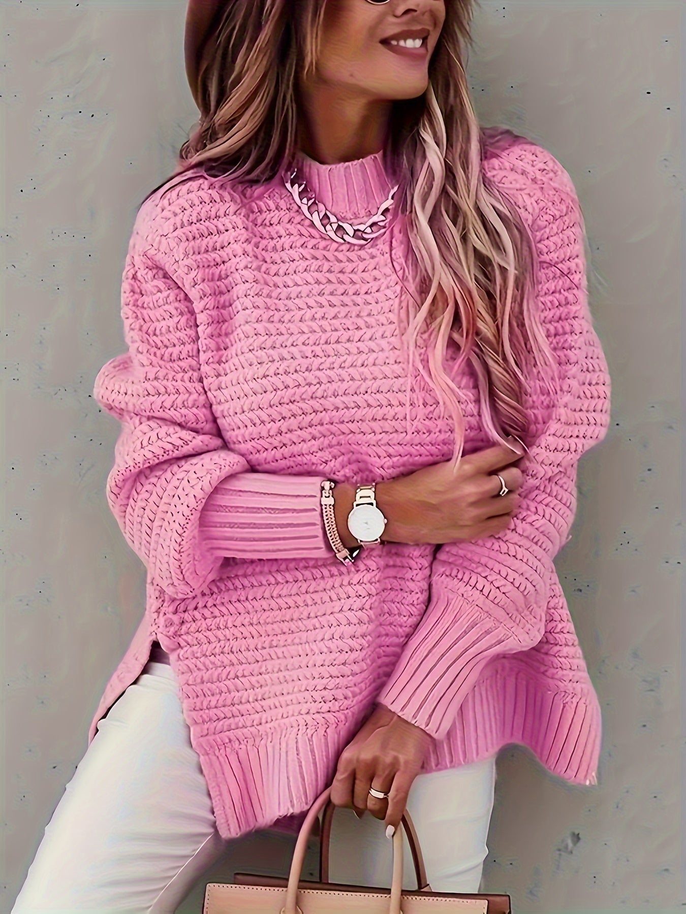 Maglione dal design curato