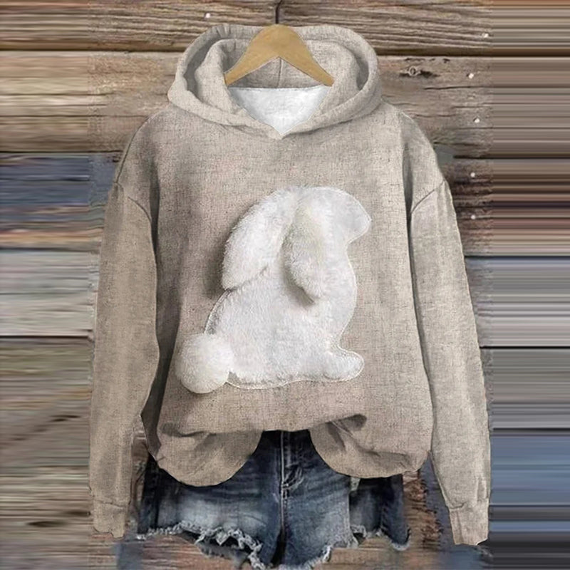 Women'S Bunny Print Sweatshirt artswardrobe