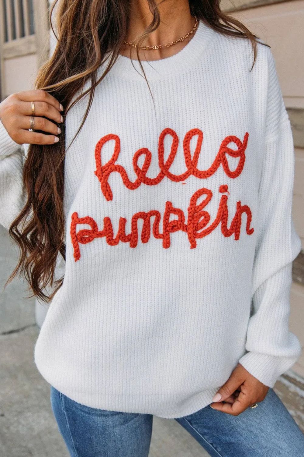 Maglione dal design curato