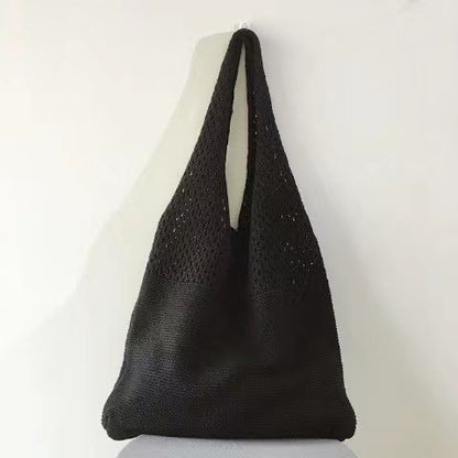 Retro Hollow Hand-Held Shoulder Knitted Wool Bag elevenforest