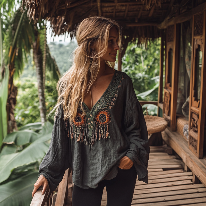 Camicetta in stile vintage senza tempo