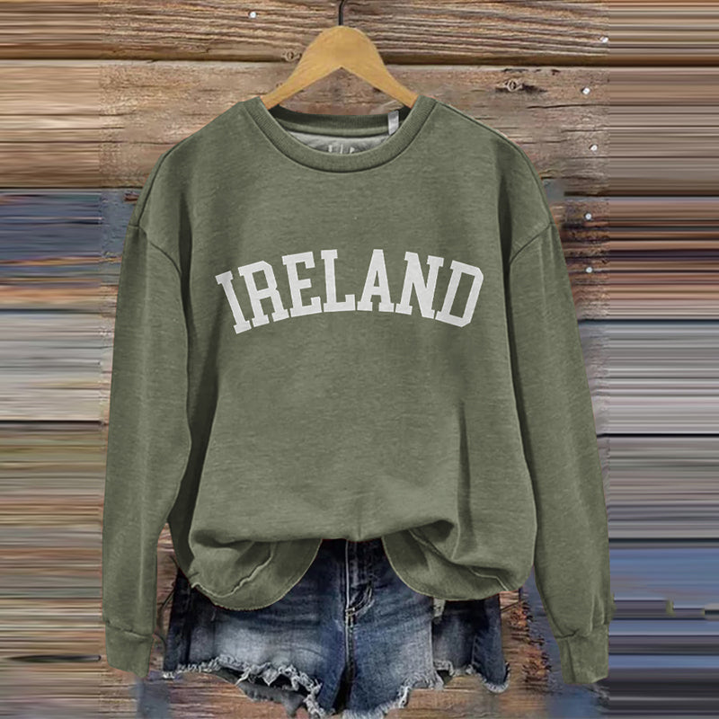 Comstylish Ireland Art Pattern Vintage Cozy Sweatshirt
