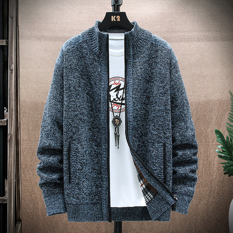 Men's Vintage Knitted Pattern Cardigan Sweater elevenforest