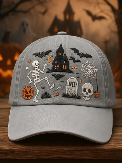 Halloween Printed Casual Unisex Hat artswardrobe