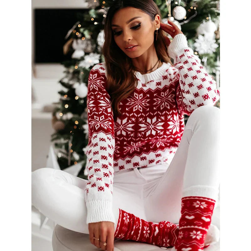 Renata® | Liliana Christmas sweater with a snowflake motif