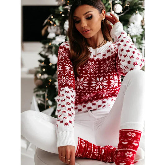 Renata® | Liliana Christmas sweater with a snowflake motif