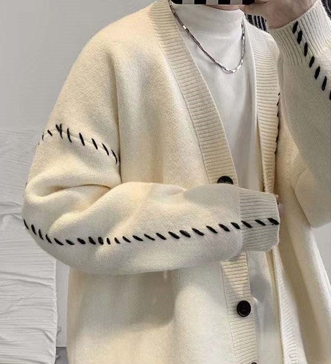 LP | Maglione cardigan vintage con scollo a V