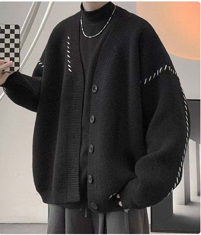 LP | Maglione cardigan vintage con scollo a V