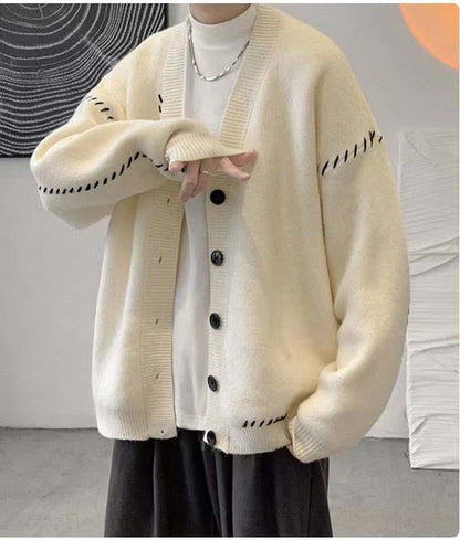 LP | Maglione cardigan vintage con scollo a V