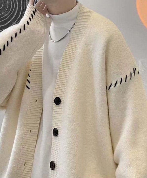 LP | Maglione cardigan vintage con scollo a V