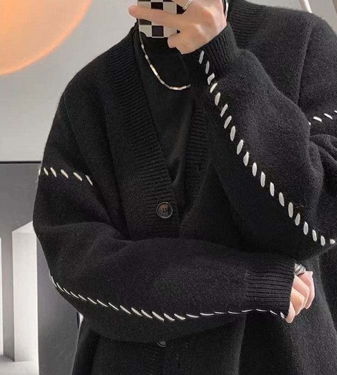 LP | Maglione cardigan vintage con scollo a V