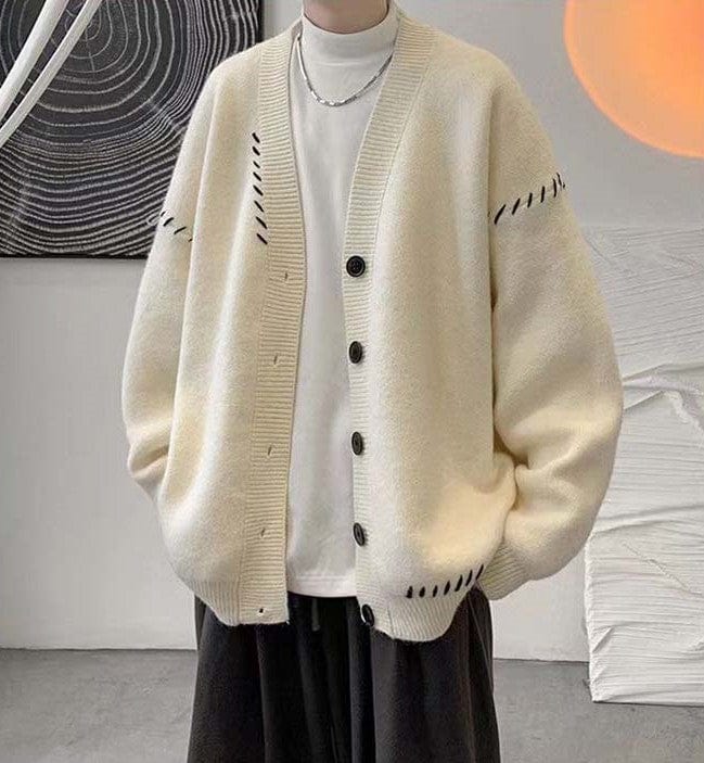 LP | Maglione cardigan vintage con scollo a V