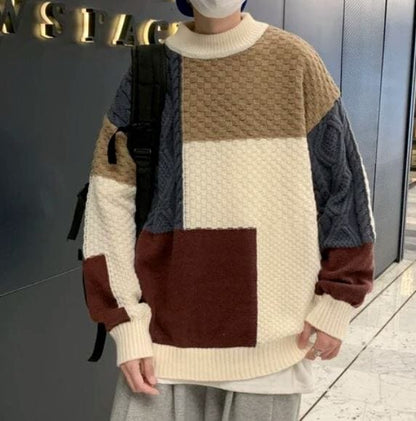 LP | Maglia patchwork in jacquard