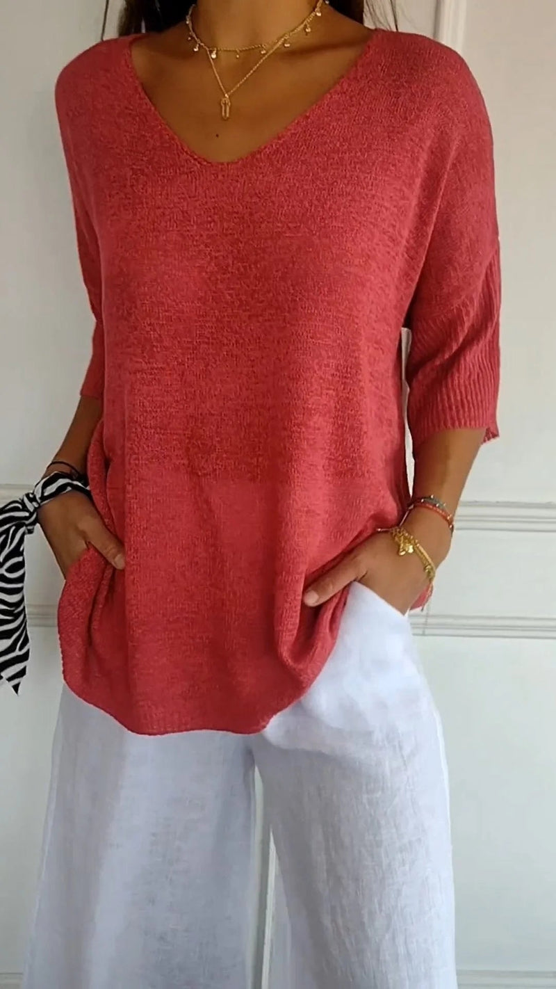 Maglione dal design curato