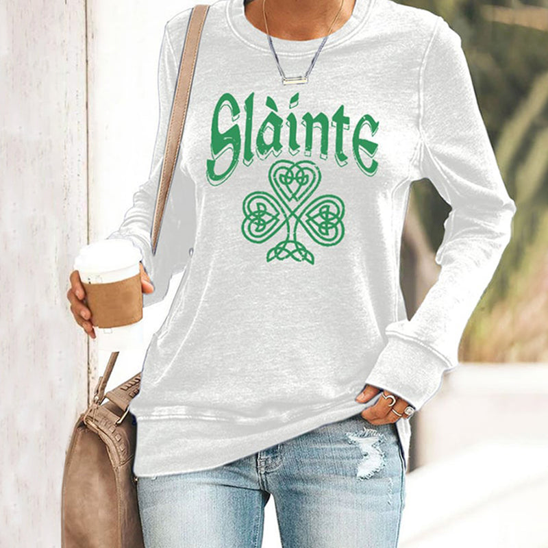 Comstylish Women's St. Patrick's Day Casual Printed Sweatshirt