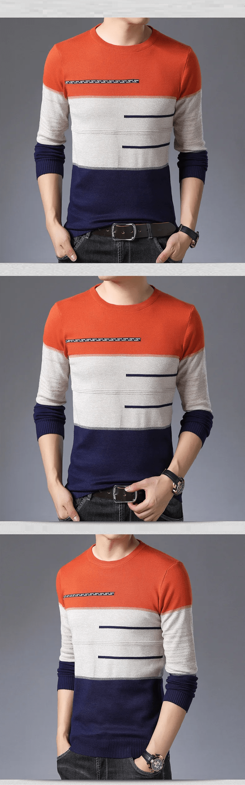 LP | Maglia in cotone a righe