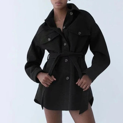 LP | Giacca camicia da donna con cintura