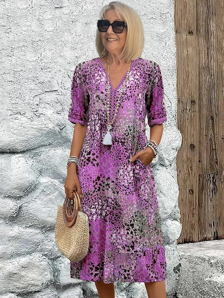 ER | Abito midi per un'eleganza isolana senza sforzo